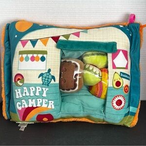 Cuddle Pal Peek N Pal Happy Camper Pillow with Three Plush Toys and Clip On Pal